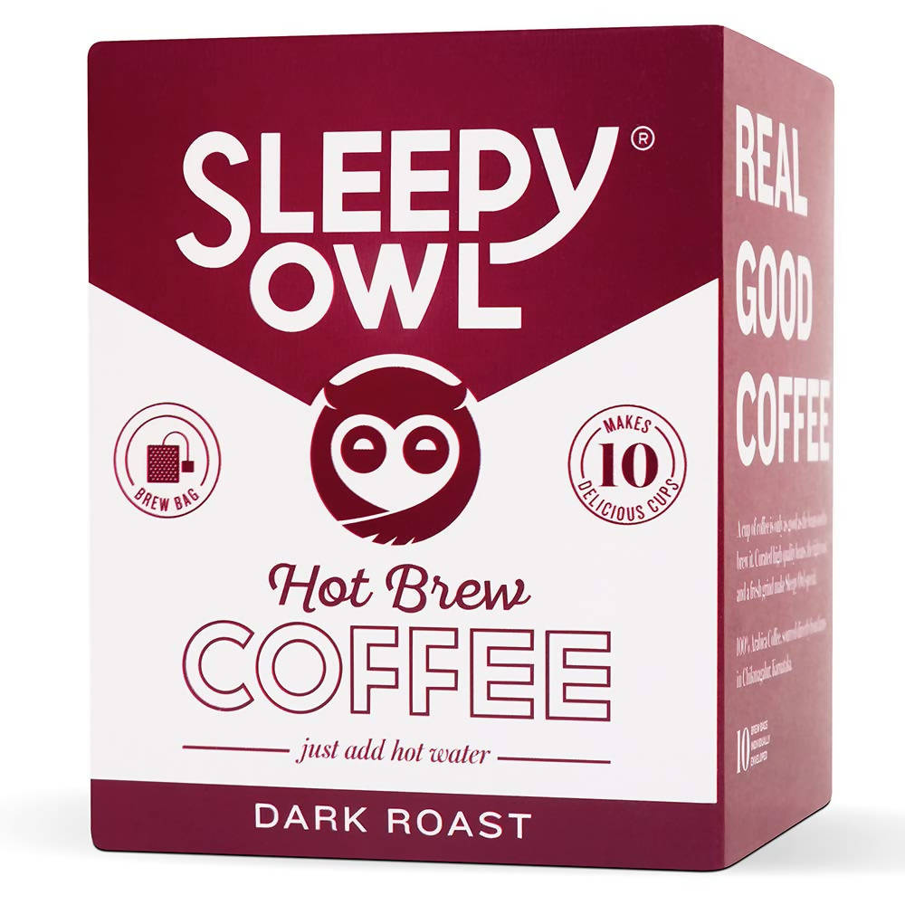 Sleepy Owl Coffee Dark Roast Hot Brew Bags | Grocsy