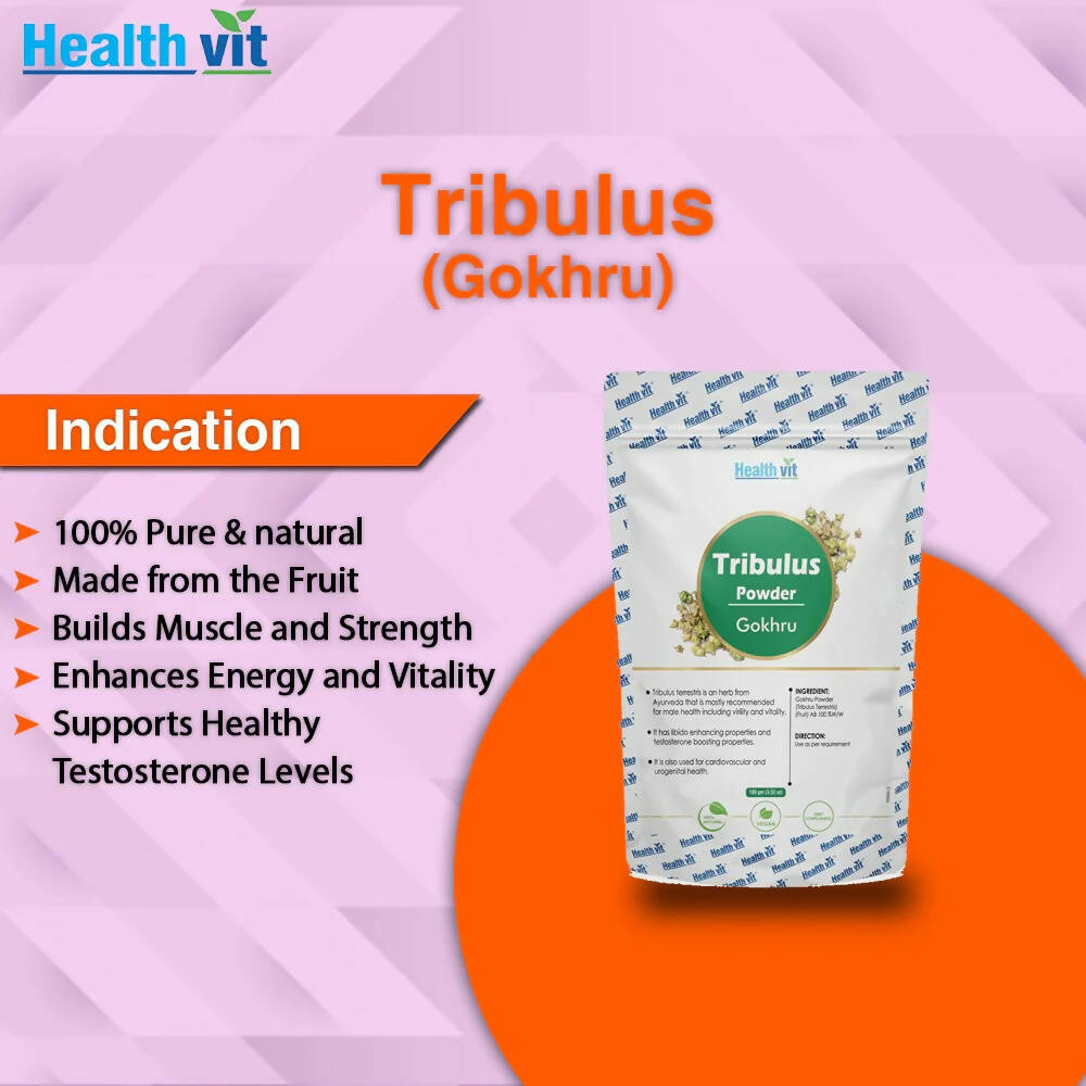 Healthvit Natural Tribulus Powder | Grocsy