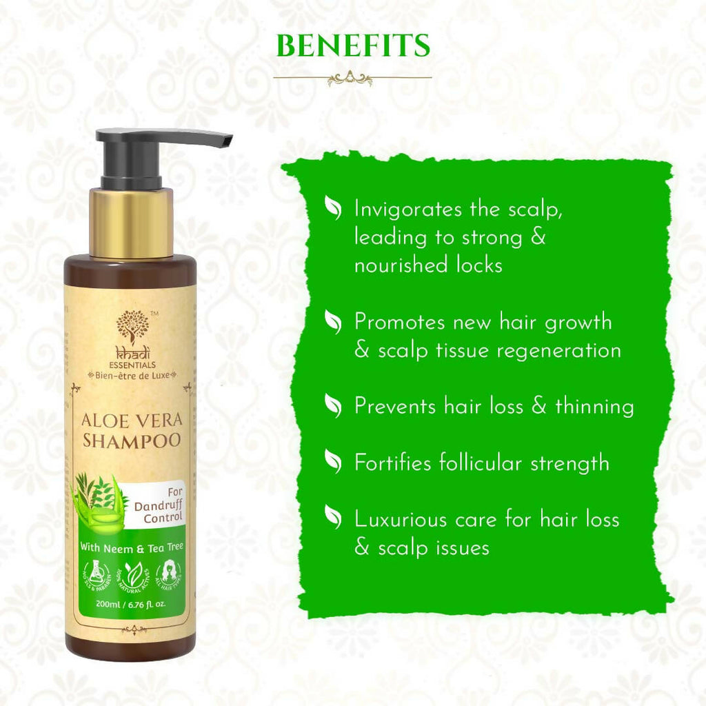 Khadi Essentials Aloe Vera Shampoo | Grocsy