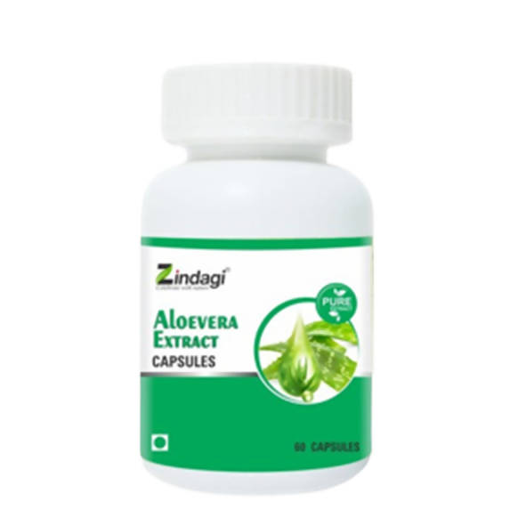 Zindagi Aloevera Extract Capsules | Grocsy