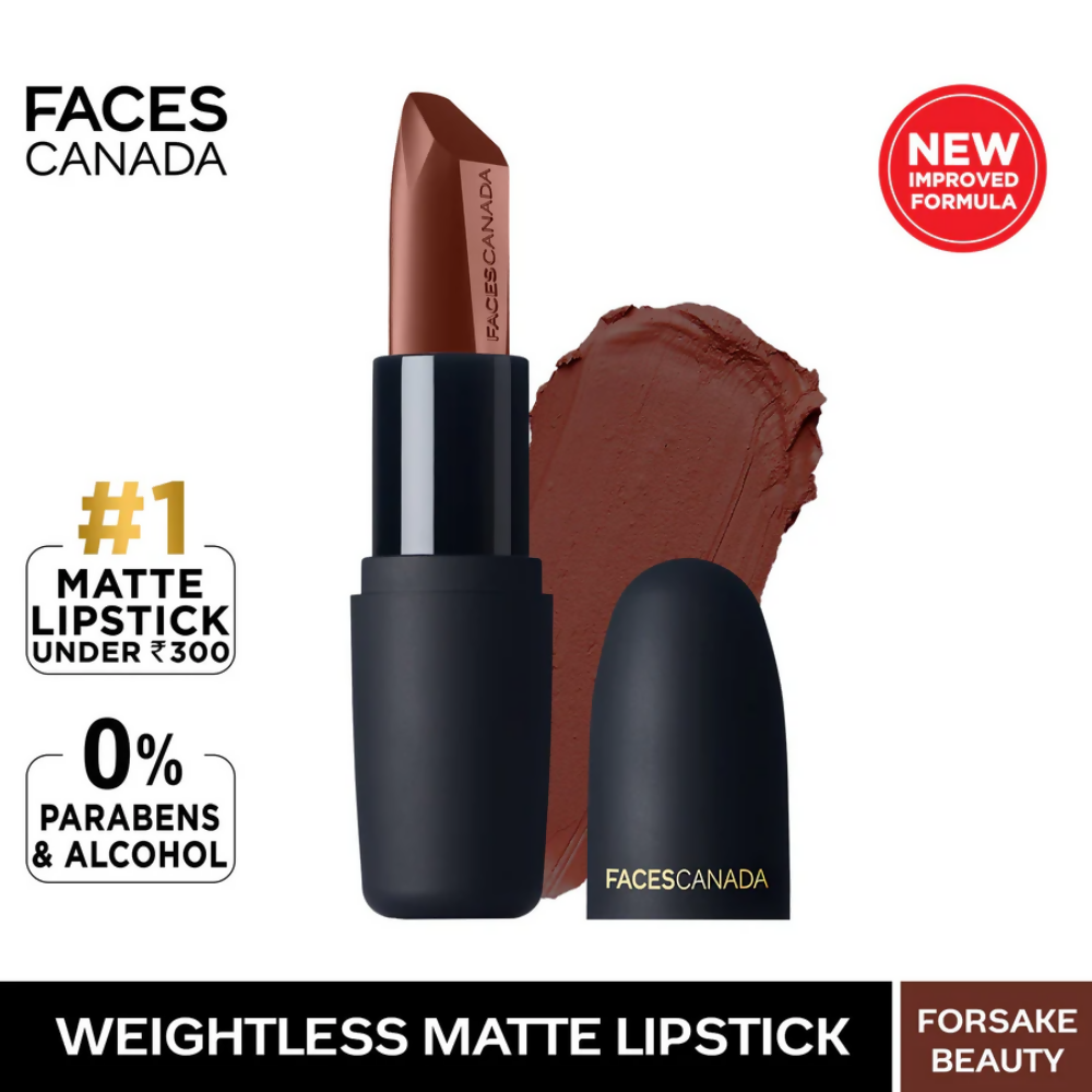 Faces Canada Weightless Matte Finish Lipstick - Forsake Beauty 01 | Grocsy