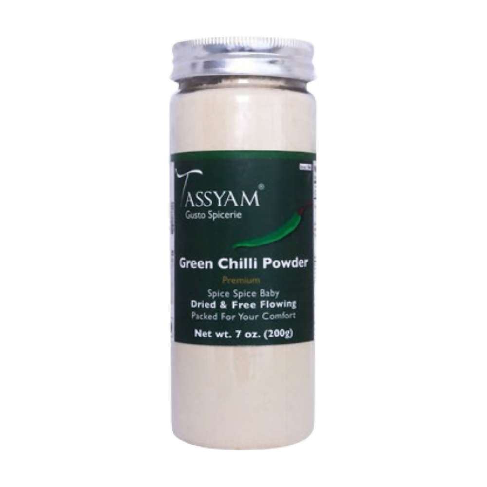Tassyam Organics Green Chilli Powder | Grocsy