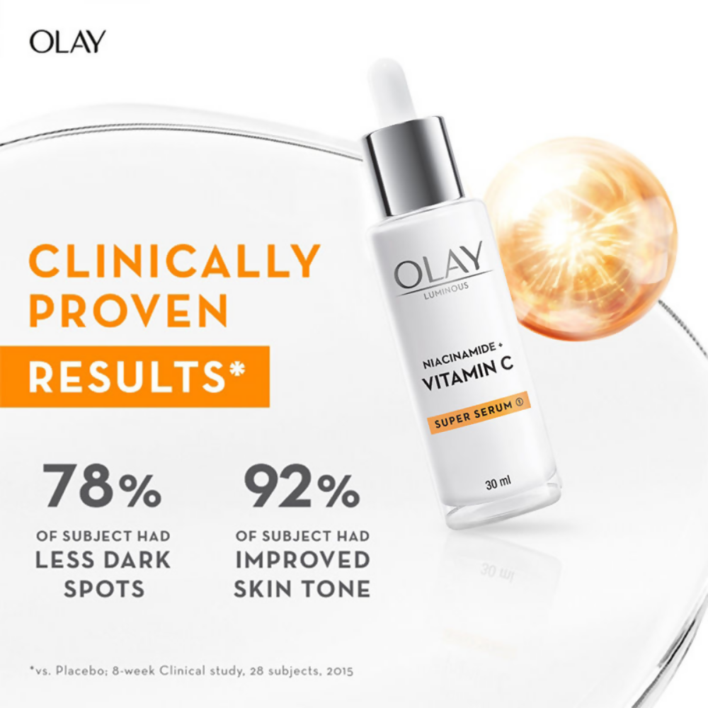 Olay Hydration Boost Kit With Niacinamide + Vitamin-C Super Serum & Cleanser | Grocsy