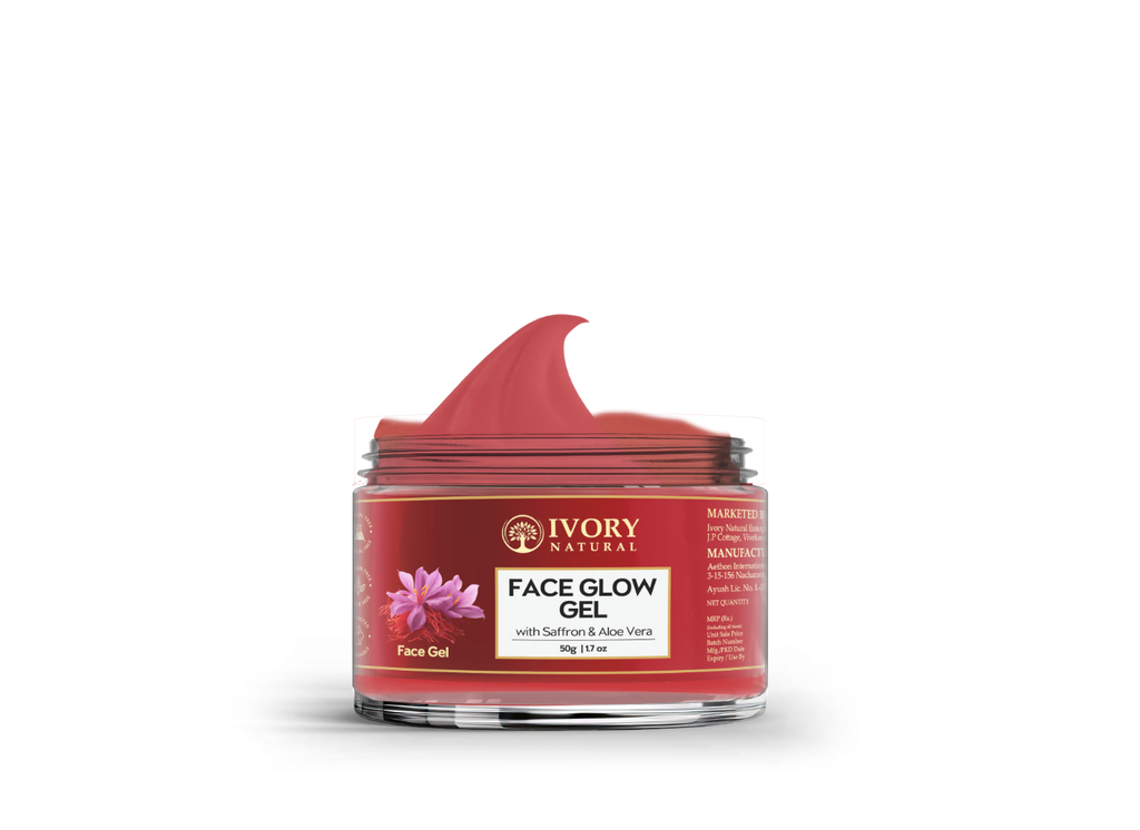 Ivory Natural Face Glow Gel For Instant Glow And Timeless Radiance, Achieve Glowing And Shiny Face | Grocsy