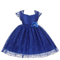 Asmaani Baby Girl's Blue Colour Satin A-Line Maxi Full Length Dress (AS-DRESS-22159) | Grocsy