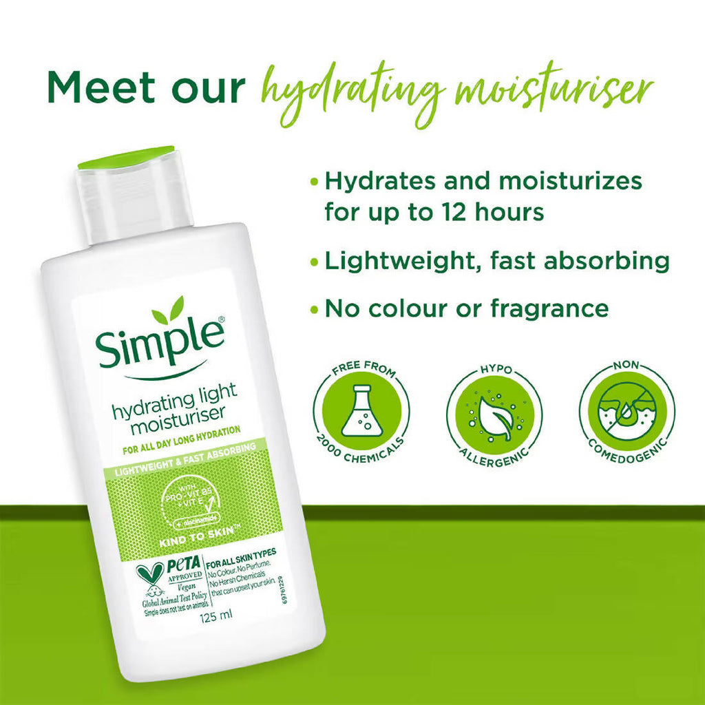 Simple Kind To Skin Hydrating Light Moisturiser | Grocsy