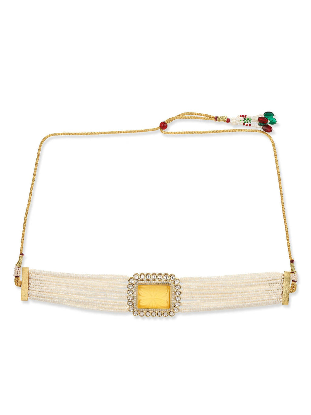 Women's Gold-Polished Necklace - Ruby Raang | Grocsy