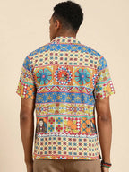 Multicoloured Relaxed Opaque Printed Casual Resort Shirt - Mahotsav | Grocsy