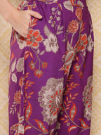 Ahalyaa Women's Traditional Wear Co-ods - Purple | Grocsy