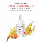Oshea Herbals Phytoderma 10% Vitamin C & 0.5% Ferulic Acid Face Serum | Grocsy