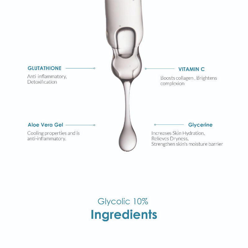 The Body Temple Glycolic 10% Face Serum | Grocsy