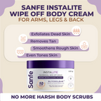 Sanfe Instalite Detan Wipe Off Body Cream | Grocsy