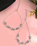 VOJ Set of 2 Traditional Fish Shapped Designer Anklet | Grocsy