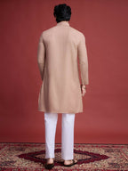 Vastranavya Exclusive Festival Wear Viscose Mirror Work on Self Weaving Kurta Only | Grocsy
