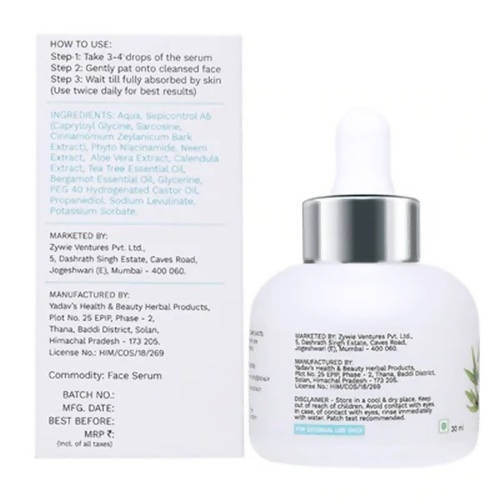 OZiva Phyto Cleanse Anti-Acne Face Serum | Grocsy