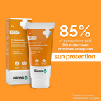 The Derma Co 1% Hyaluronic Sunscreen Aqua Gel with SPF 50 | Grocsy