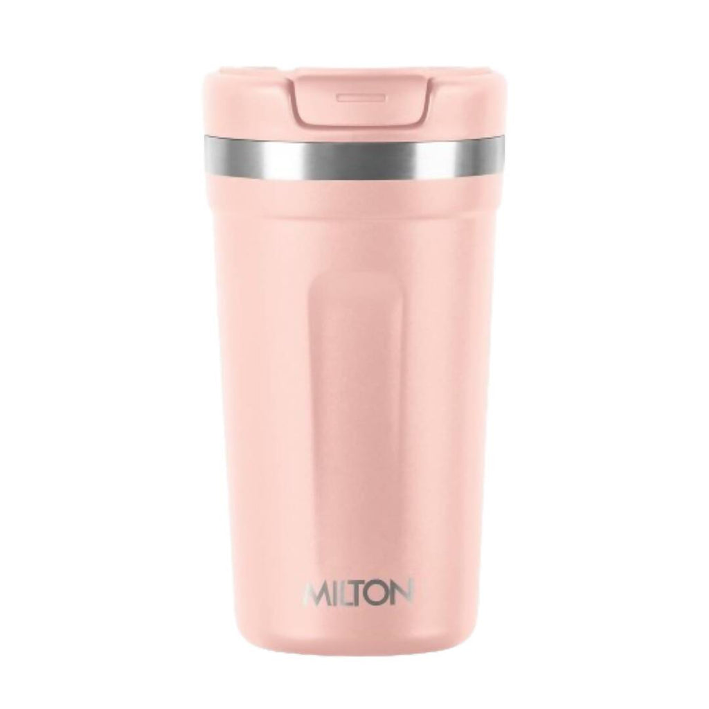 Milton Corral Thermosteel Insulated Coffee Mug Tumbler - 400ml (Peach) | Grocsy
