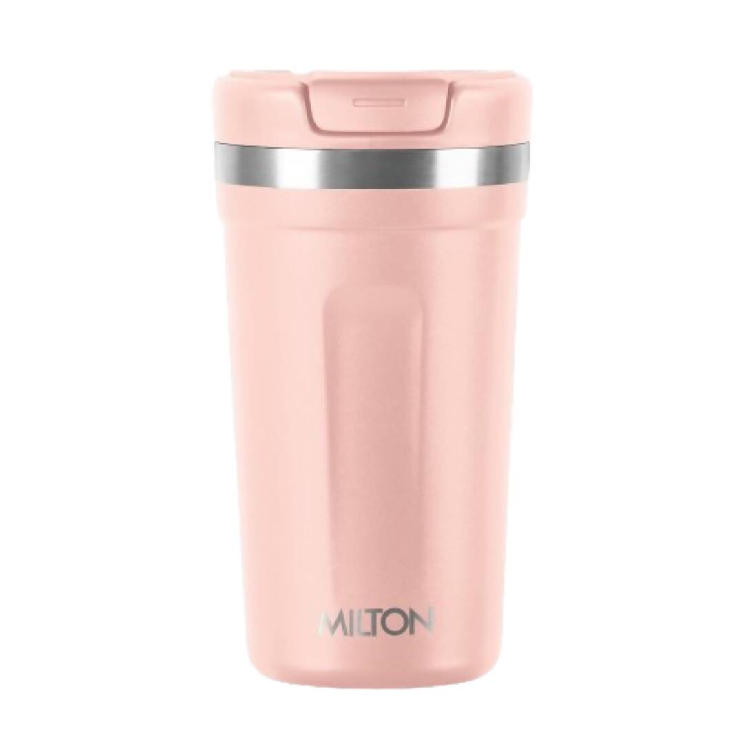 Milton Corral Thermosteel Insulated Coffee Mug Tumbler - 400ml (Peach) | Grocsy