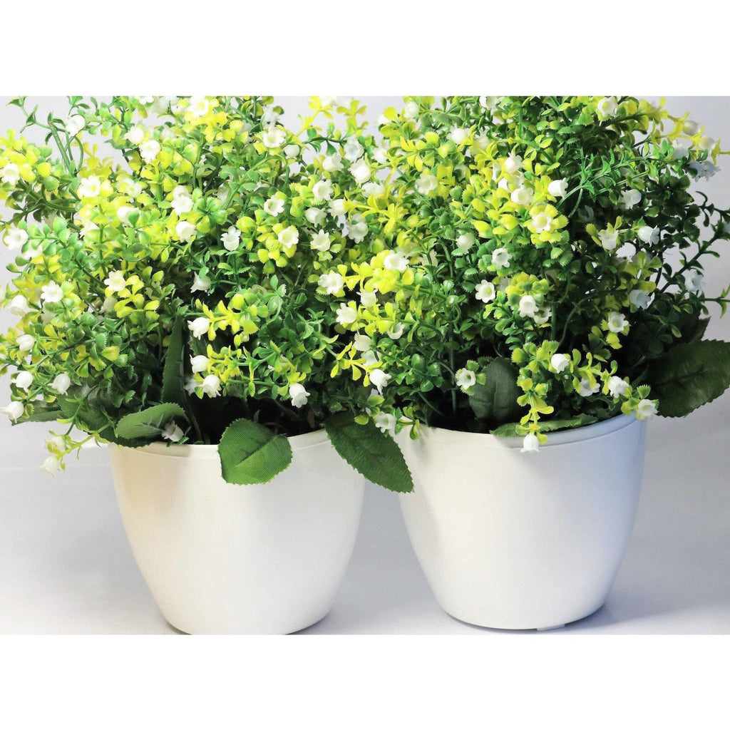 Chahat Decorative Artificial Flower Plant 2 Piece Combo | Grocsy