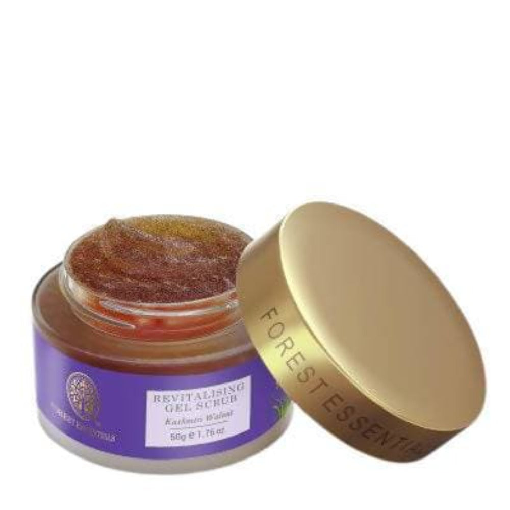 Forest Essentials Revitalising Kashmiri Walnut Gel Scrub | Grocsy