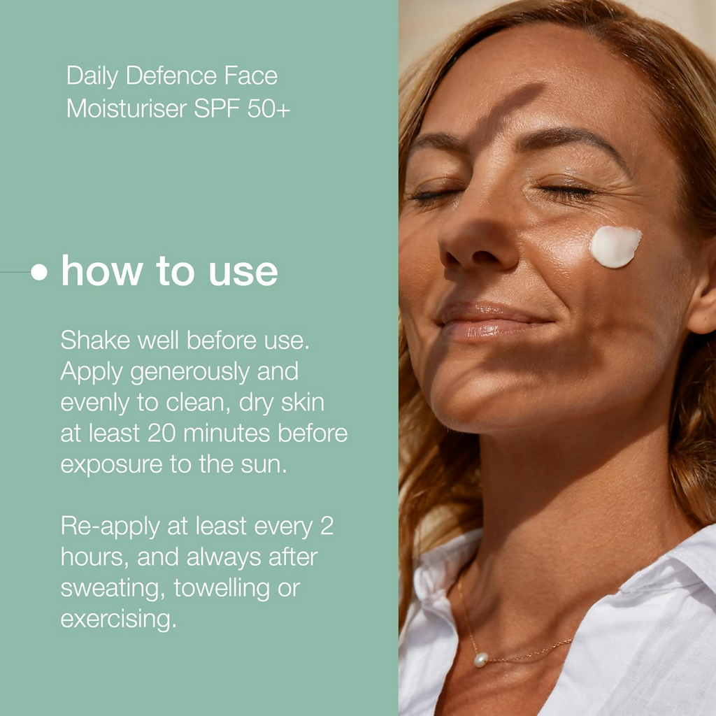 Natio Daily Defence Face Moisturiser SPF 50+ | Grocsy