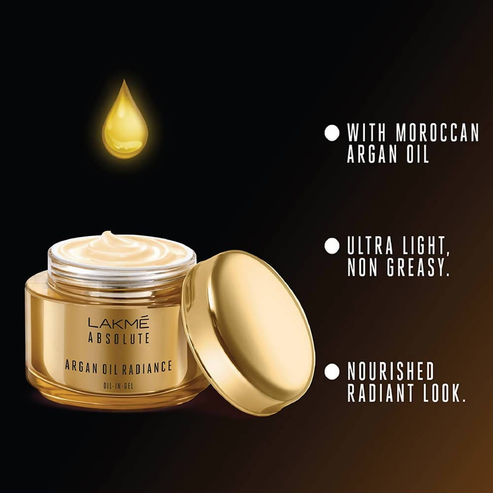 Lakme Absolute Argan Oil Radiance Oil-In-Gel | Grocsy