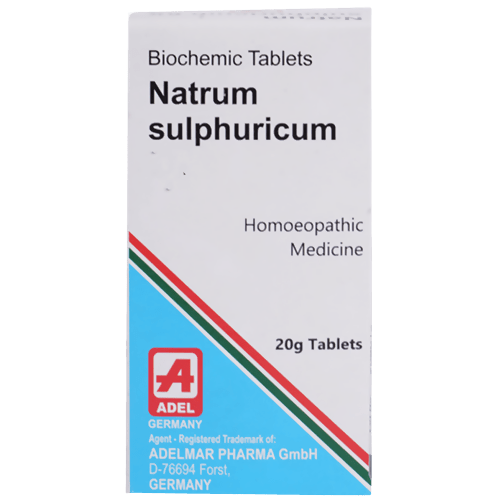 Adel Homeopathy Natrum Sulphuricum Biochemic Tablets | Grocsy