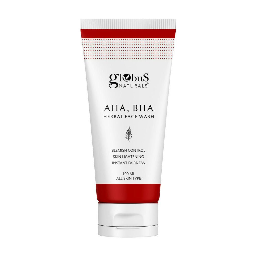 Globus Naturals AHA BHA Herbal Face Wash | Grocsy
