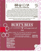 Burt's Bees 100% Natural Moisturizing Lip Shimmer - Fig | Grocsy