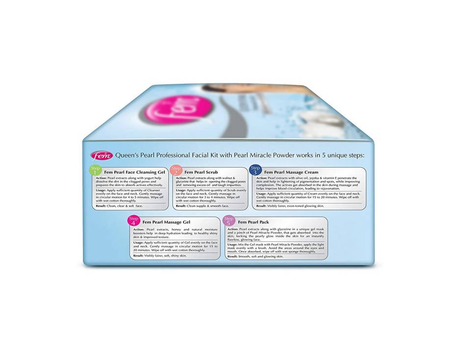 Fem Queen's Pearl Professional Facial Kit | Grocsy
