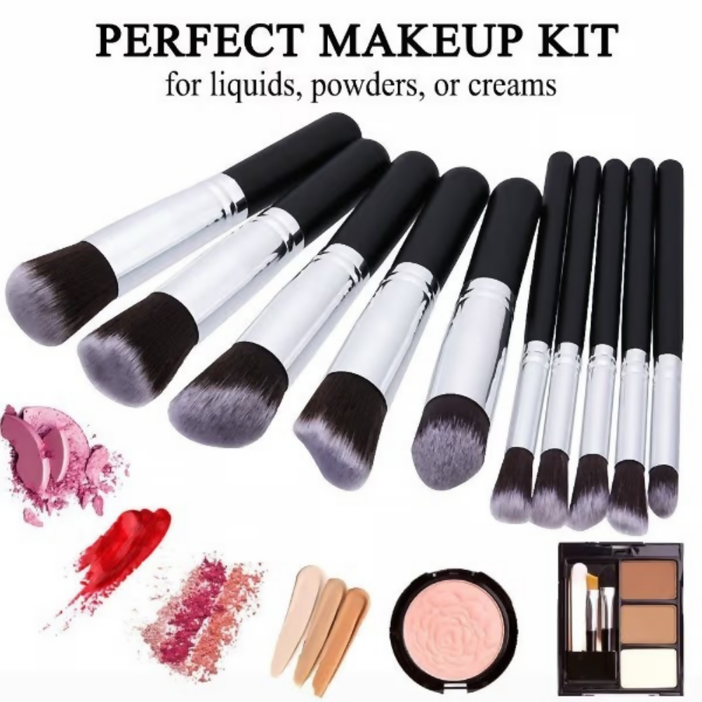 Bronson Professional Premium 10 Pcs Makeup Brush Set | Grocsy