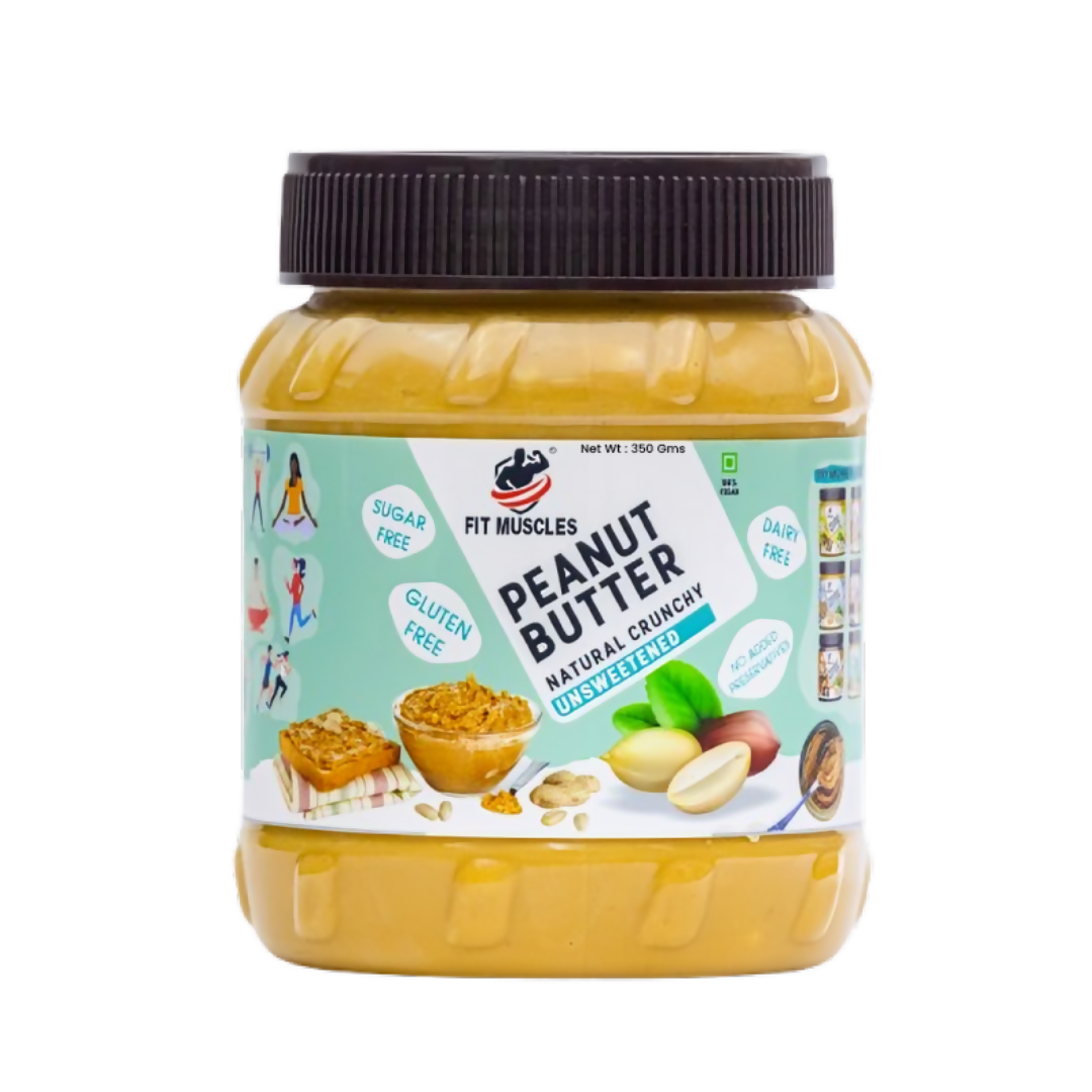 Fit Muscles Natural Crunchy Peanut Butter | Grocsy