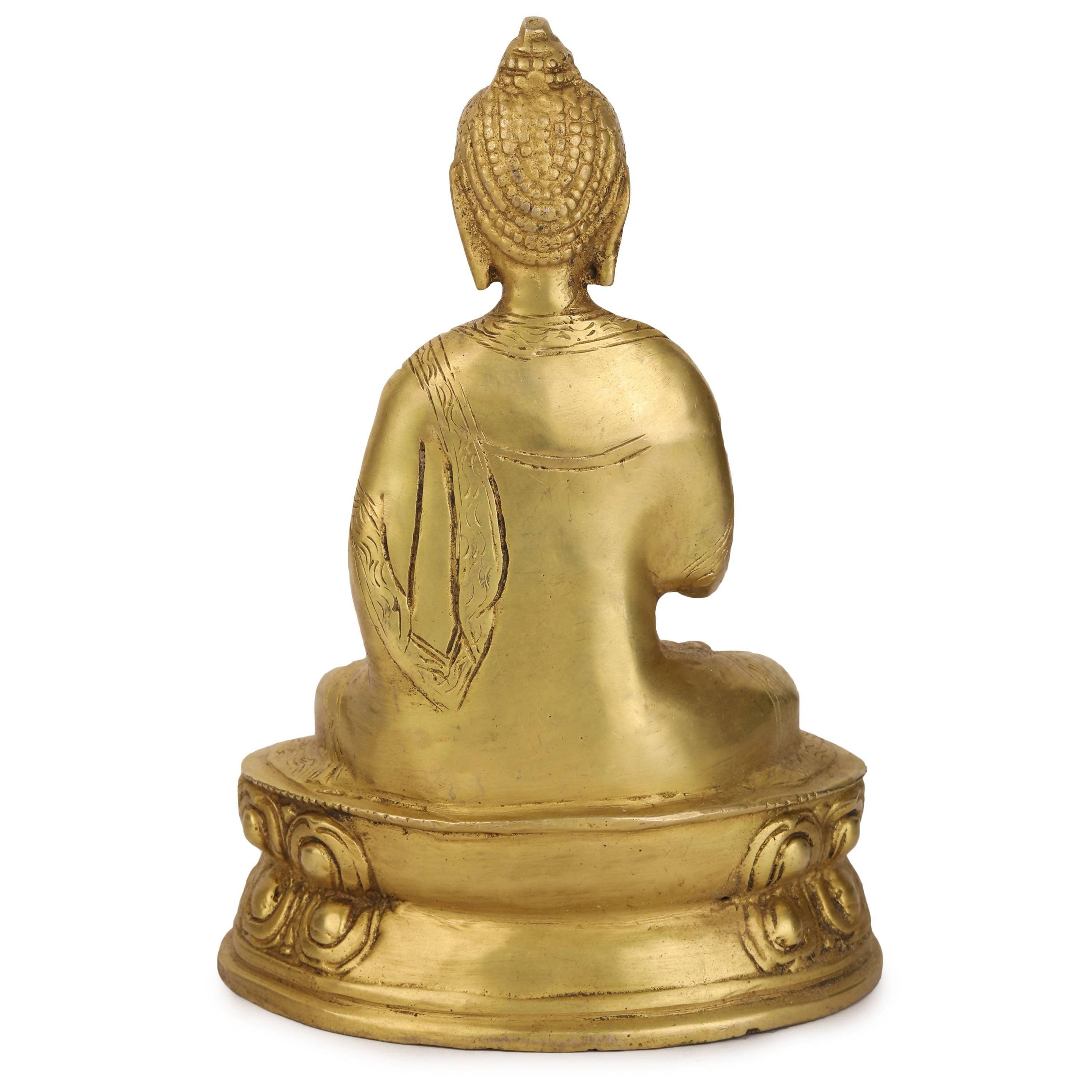 Devlok Brass Buddha Idol | Grocsy