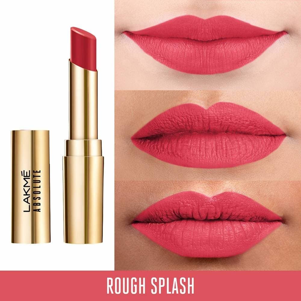 Lakme Absolute Matte Ultimate Lip Color with Argan Oil - Rough Splash | Grocsy