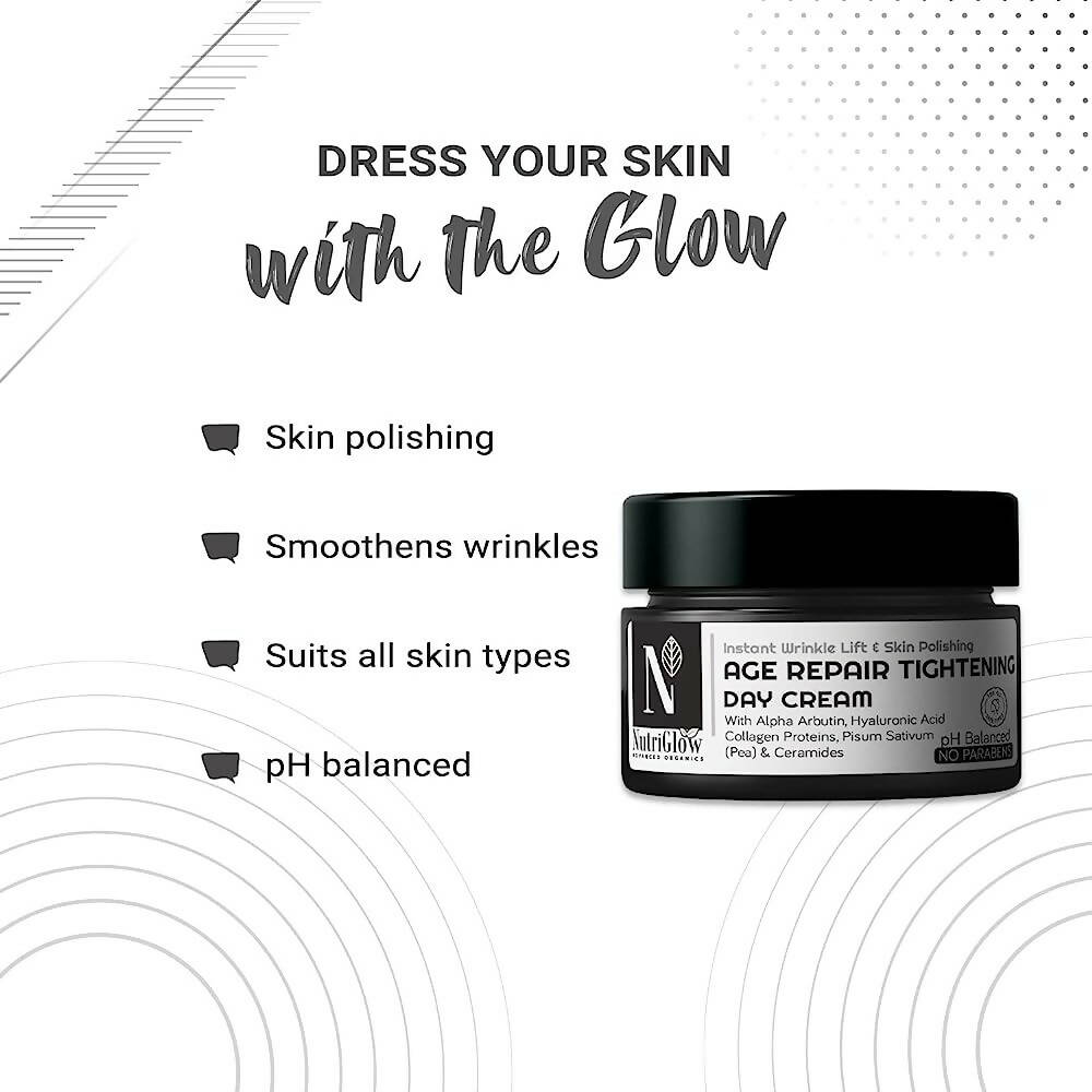 NutriGlow Advanced Organics Age Repair Tightening Day Cream | Grocsy
