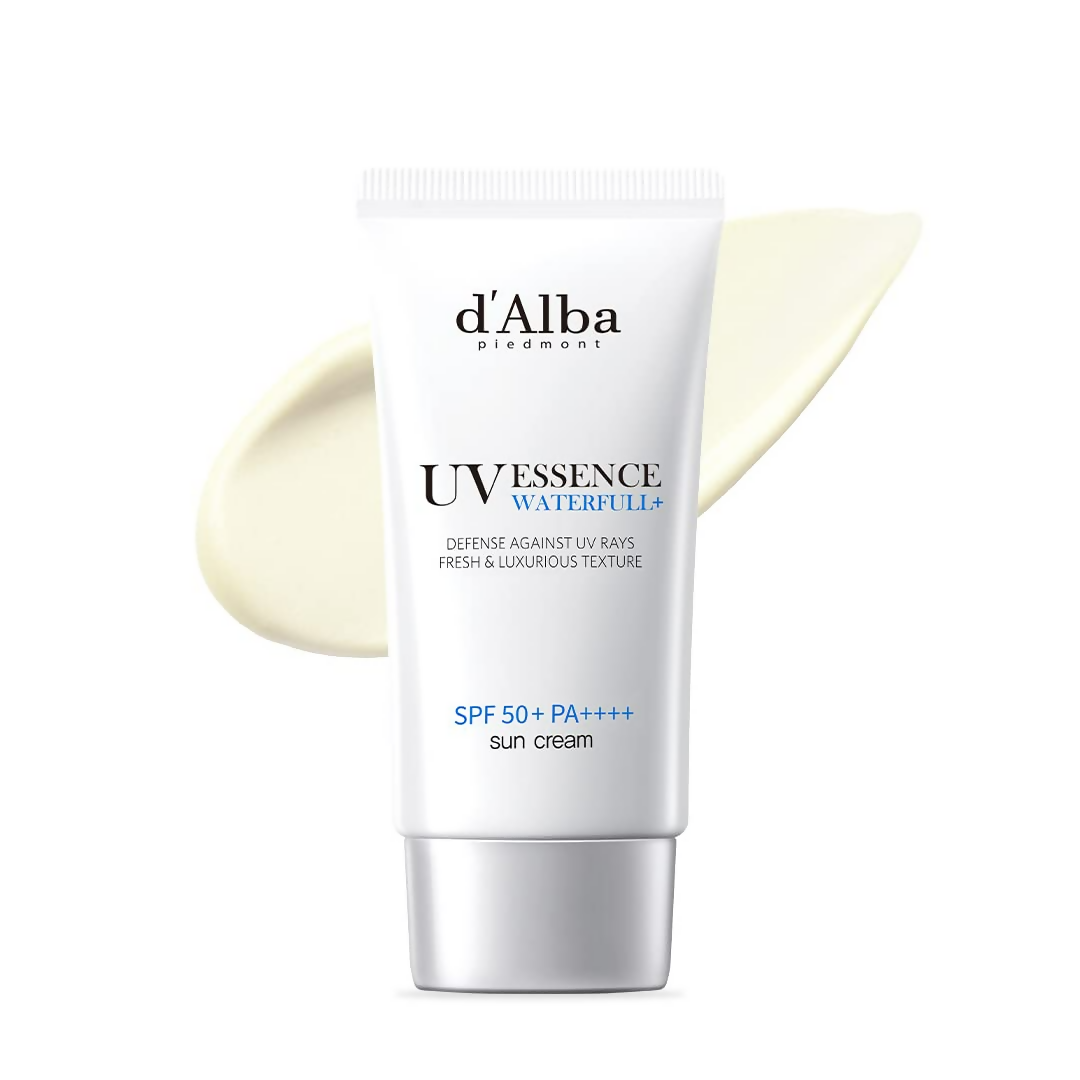 d'Alba Piedmont Italian White Truffle Waterfull Essence Sunscreen Vegan Skincare Lightweight Sunscreen With Spf 50+ Pa++++ | Grocsy