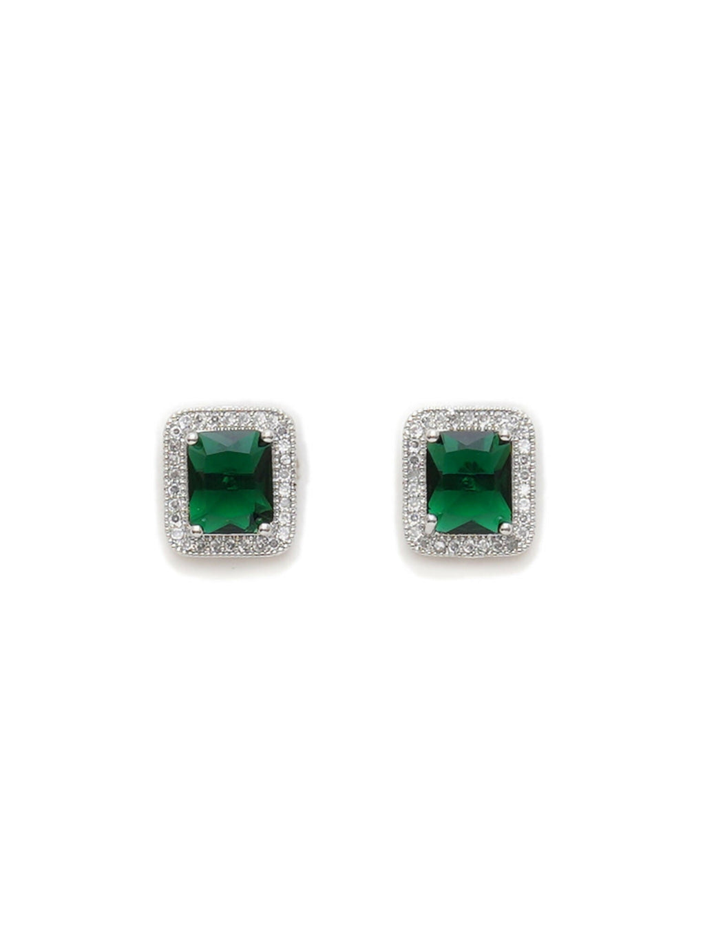 stone stud (green) - Ruby Raang