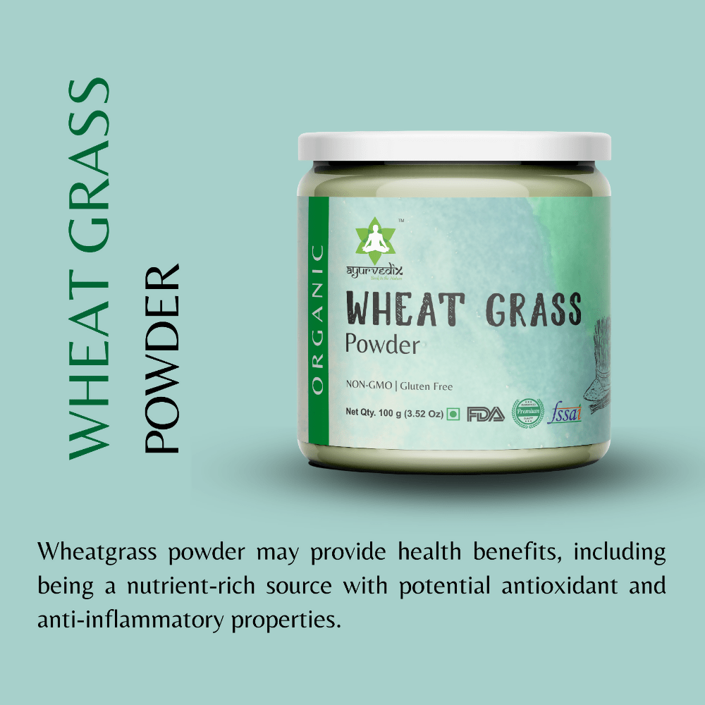 Ayurvedix Organic Wheatgrass Powder | Grocsy