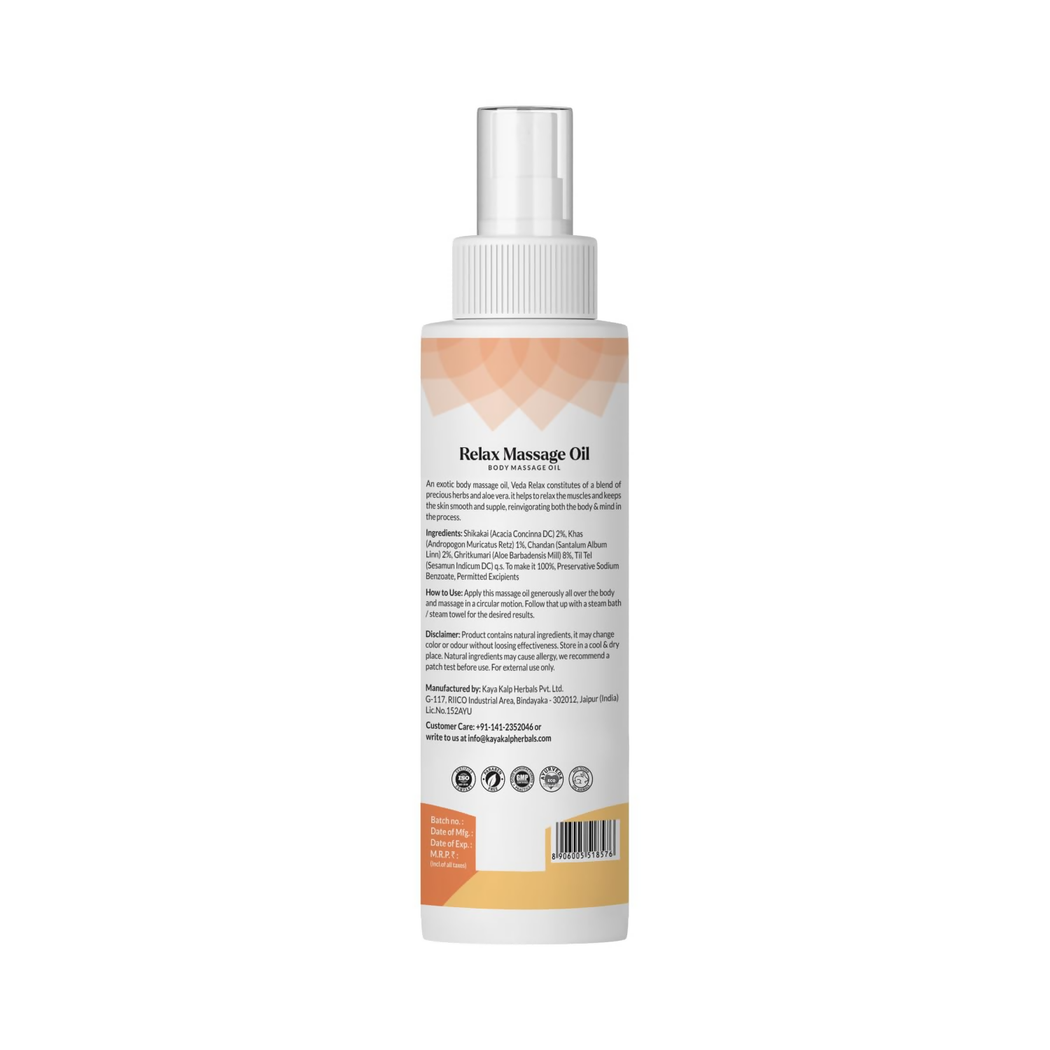 Kulsum's Kaya Kalp Relax Massage Oil For Body & Mind Relaxer | Grocsy