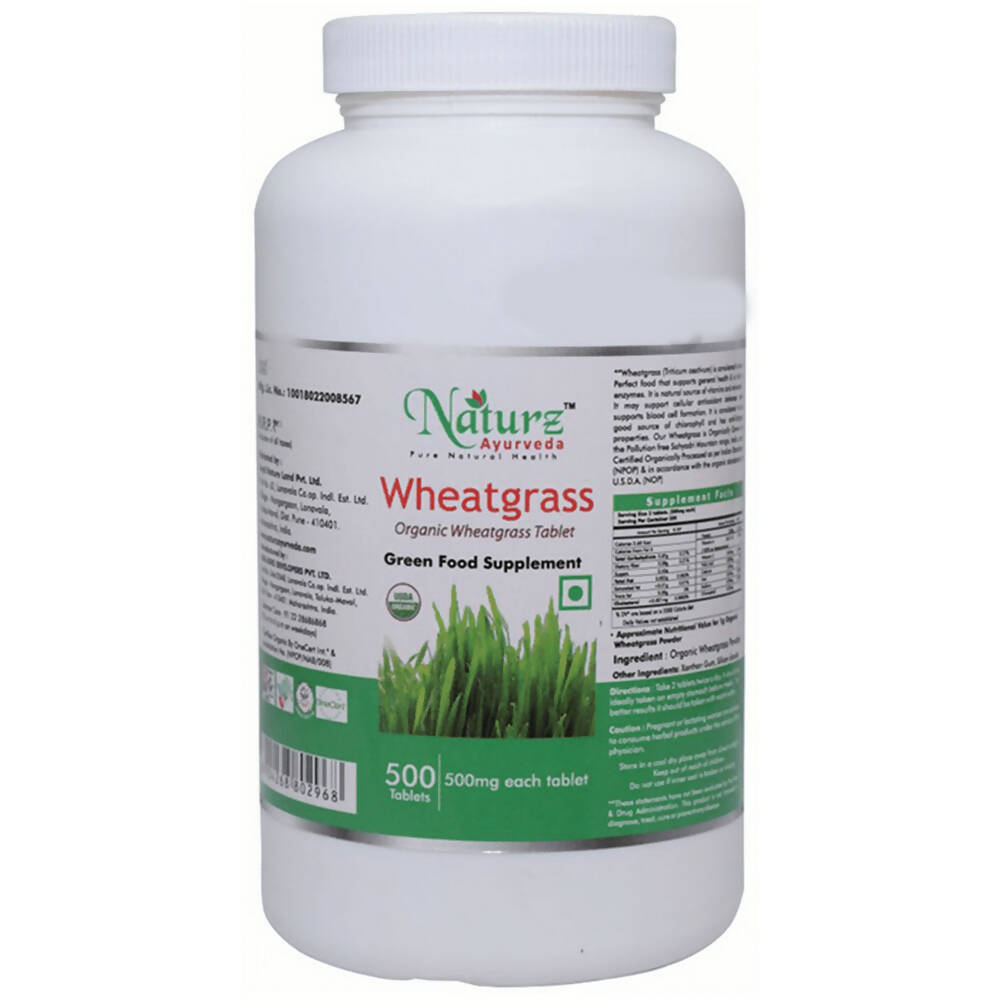 Naturz Ayurveda Wheatgrass Tablets | Grocsy