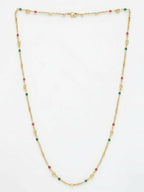 NVR Women Gold Plated Artificial Beads Chain | Grocsy