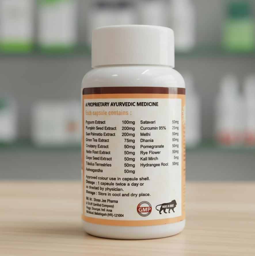 Jivan Shree Prostate Formula Capsules | Grocsy