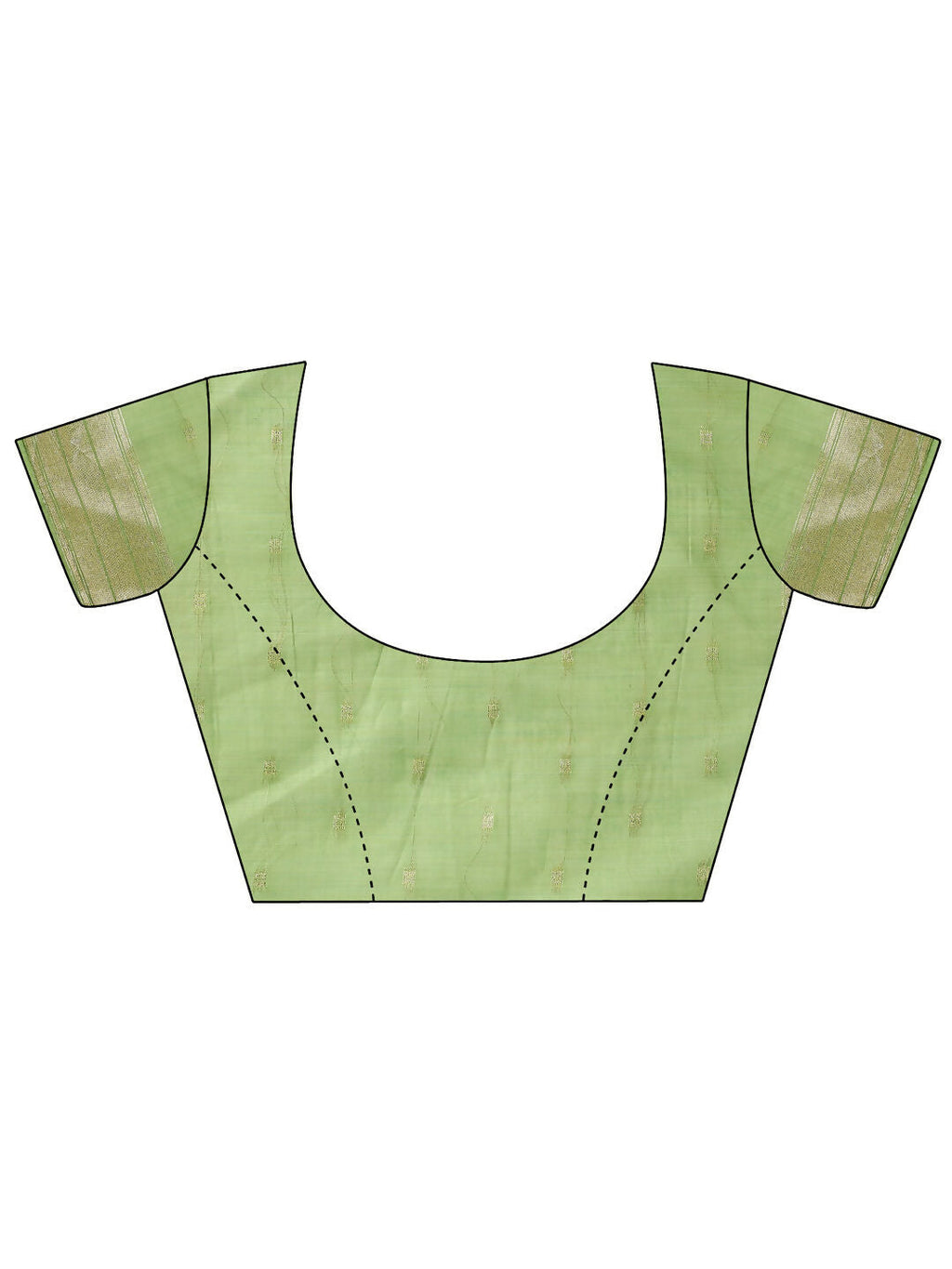 Shree Shyam Fashion Linen Cotton Light Green Saree | Grocsy