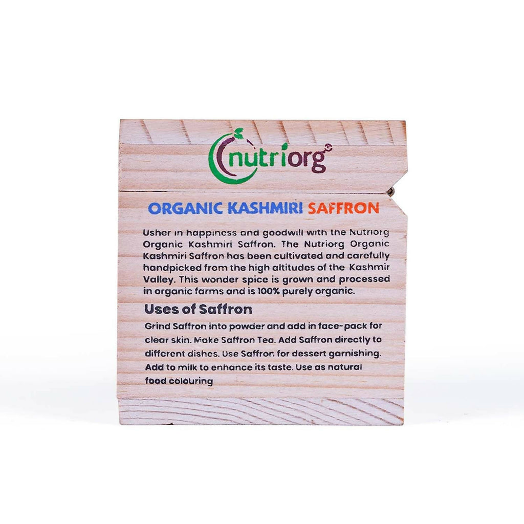 Nutriorg Certified Organic Kashmiri Saffron | Grocsy
