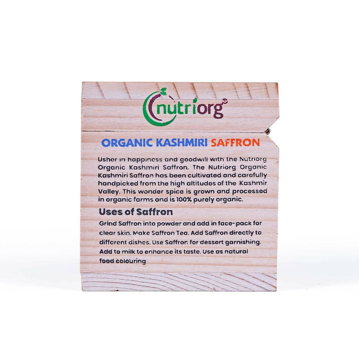 Nutriorg Certified Organic Kashmiri Saffron | Grocsy