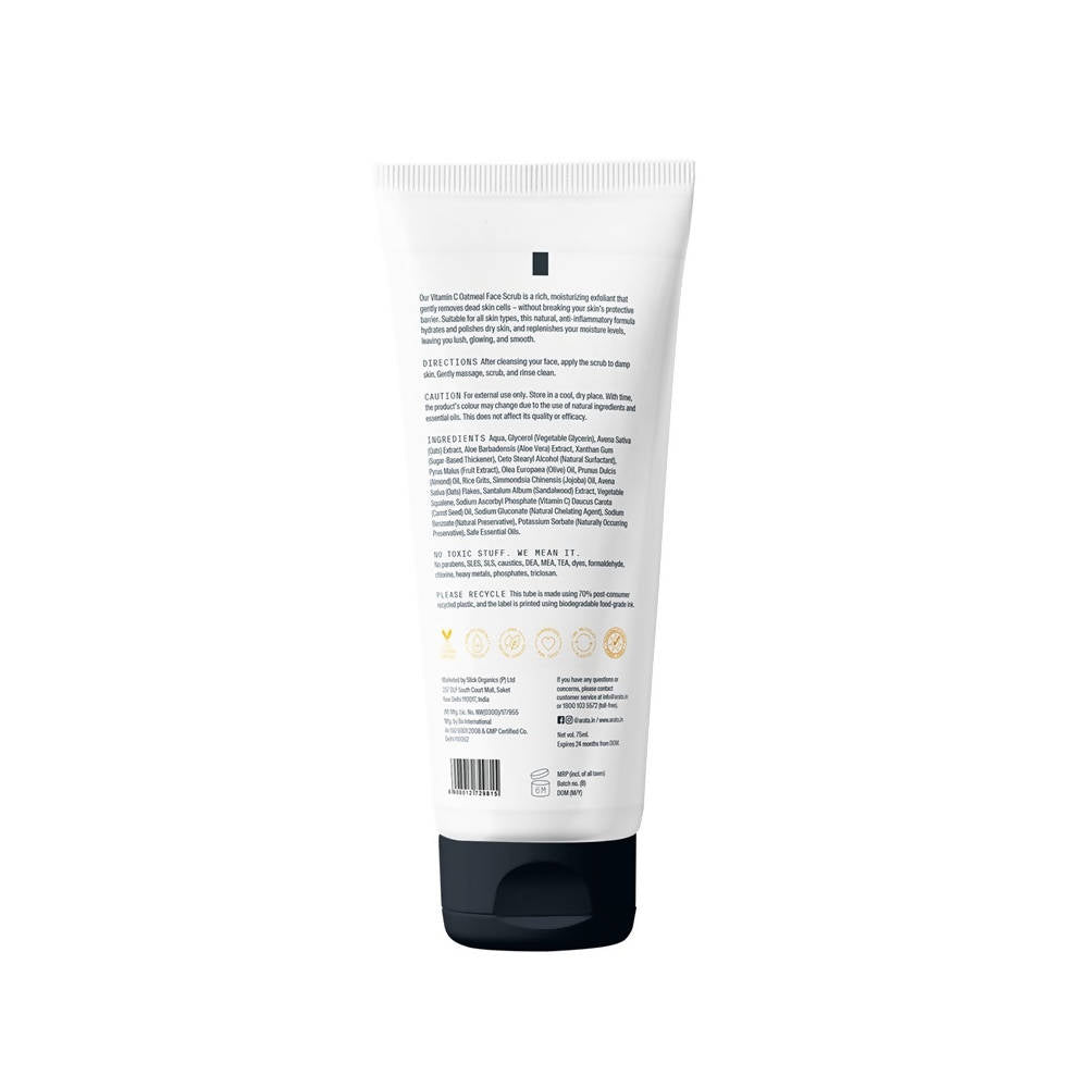 Arata Vitamin C Oatmeal Face Scrub | Grocsy
