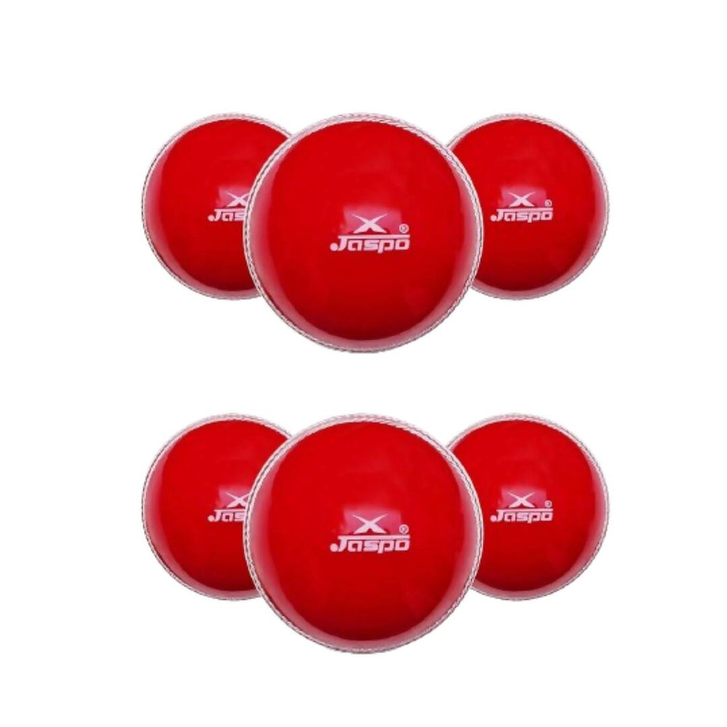Jaspo T-20 Red Soft Cricket Ball (Pack of 6) | Grocsy