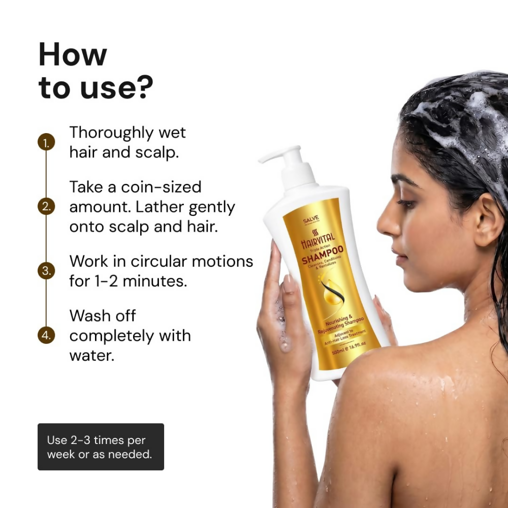 Hairvital Triple Action Shampoo | Grocsy