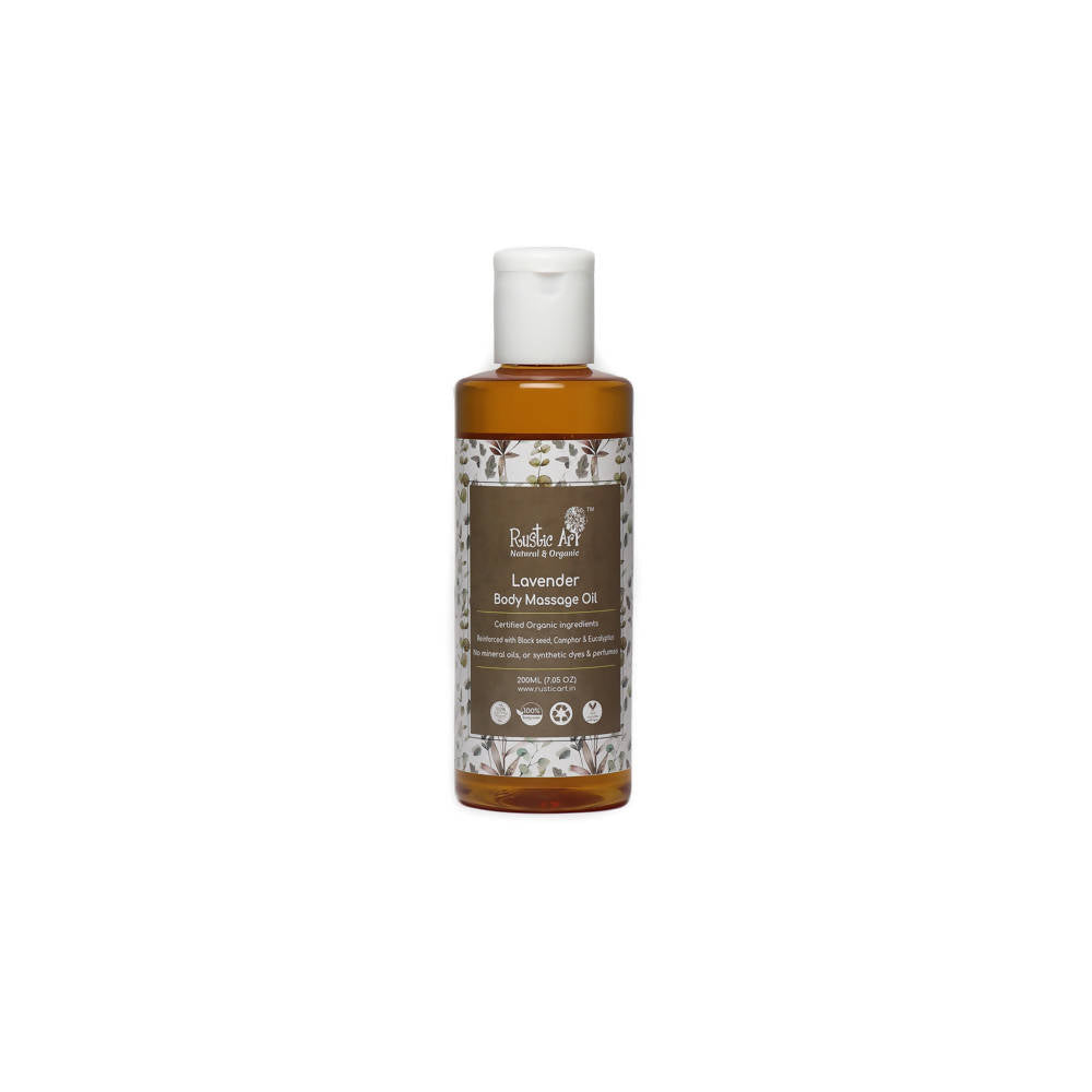 Rustic Art Lavender Body Massage Oil | Grocsy