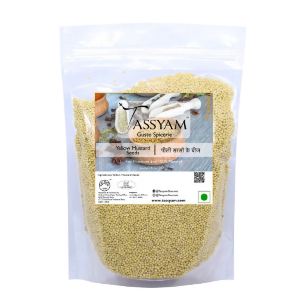 Tassyam Organics Yellow Mustard Seeds | Grocsy